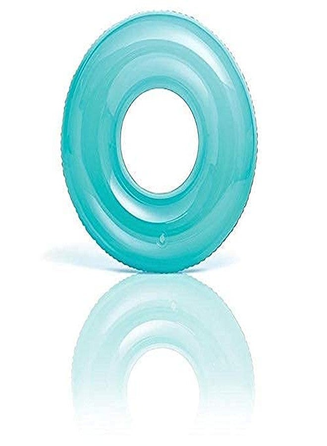 PRISMAXIC Inflatable Shiny Swim Tube Ring - Blow Up Floating Tube Raft Tube for Swimming Pool Beach for Age 8+ - Multi Color - Image 5